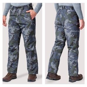 NWT Free Country XXL Men’s Ski Snow Pants Camo Zip Pockets